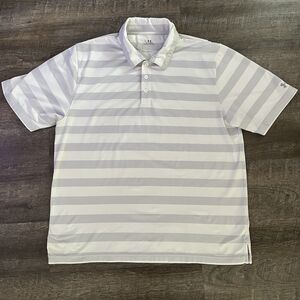 Men's Under Armour Heat Gear Short Sleeve Polo Shirt Size XL Cotton Blend
